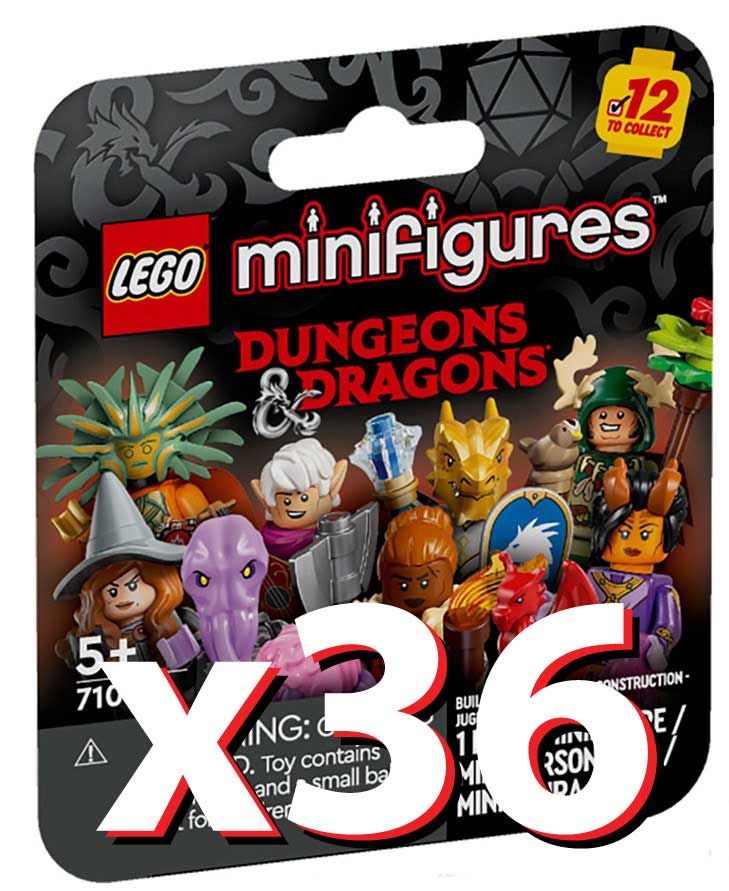 71047 - minifigure dungeons & dragons - box 36 bustine