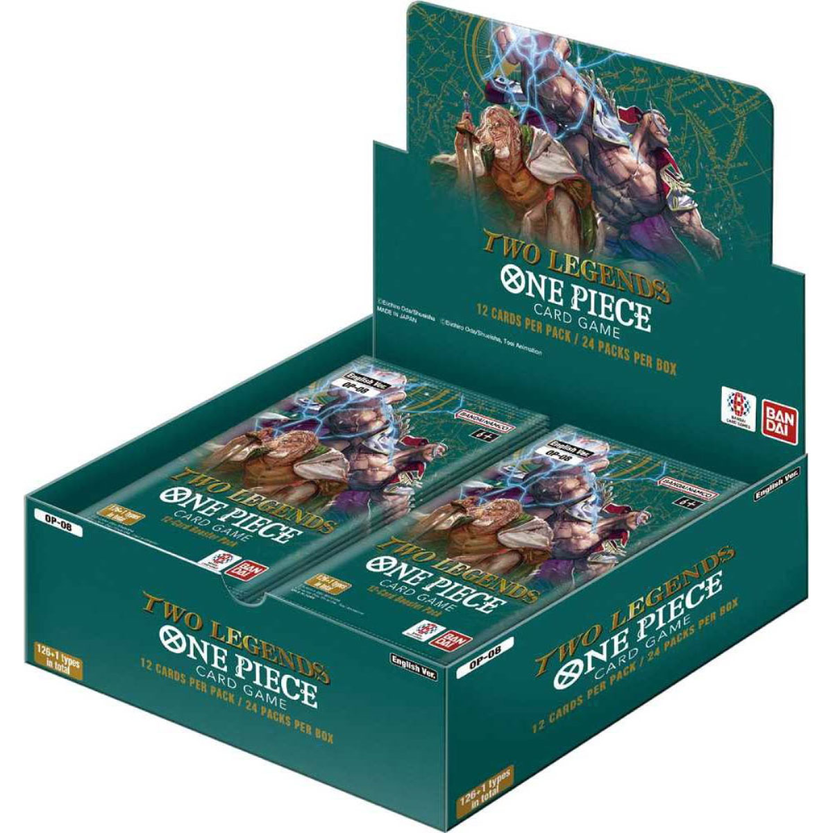 one piece card game - two legends - op-08 - box 24 buste (eng)