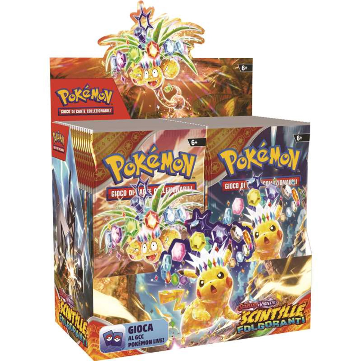 pokemon scarlatto e violetto scintille folgoranti  - box 36 bustine (ita)