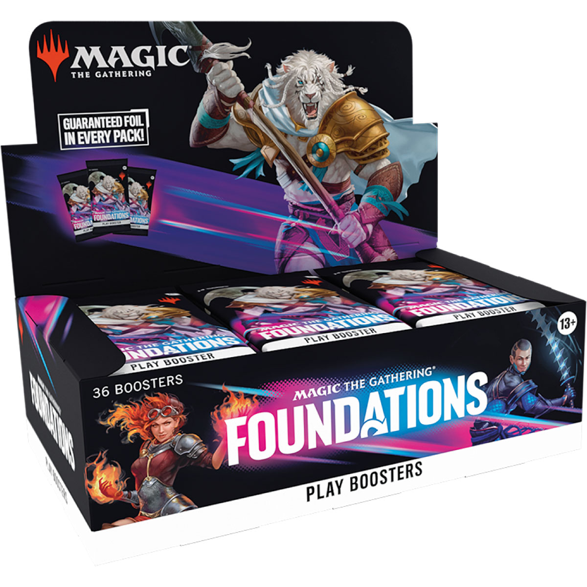 magic the gathering - foundations - play booster - box 36 buste (eng)