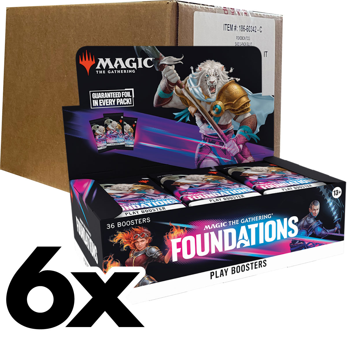 magic the gathering - foundations - play booste - case sigillato box 36 buste (eng)