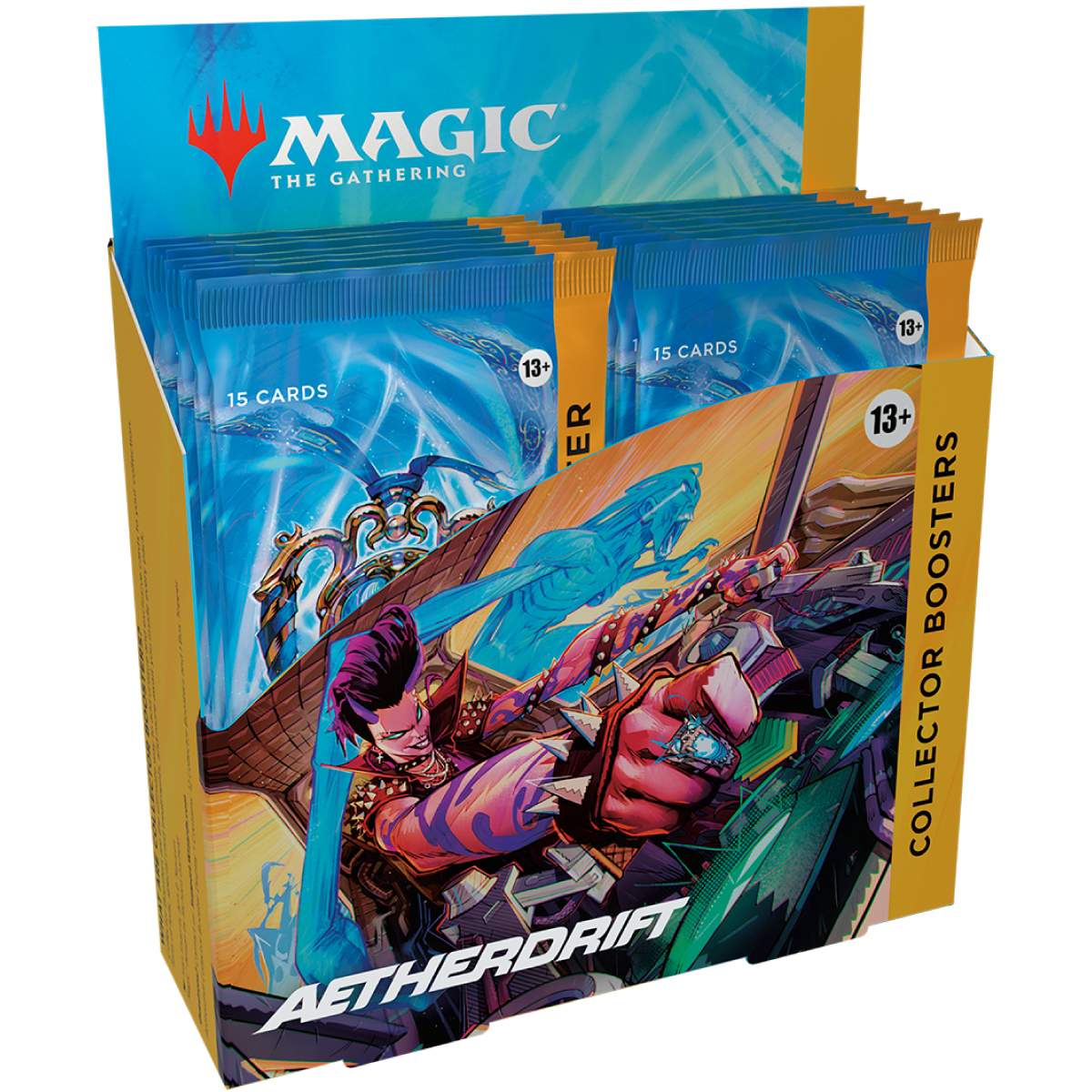 magic the gathering - aetherdrift - collector booster - box 12 carte (eng)