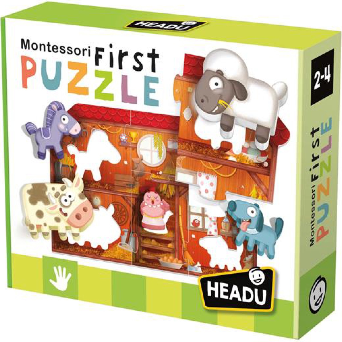 HEADU Montessori Il Mio Primo Puzzle - La Fattoria a 15,99 €