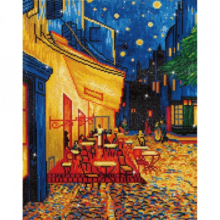 DIAMOND DOTZ Cafè At Night Van Gogh - Diamond Dotz Intermediate Dd10.005  42x52cm a 47,99 €
