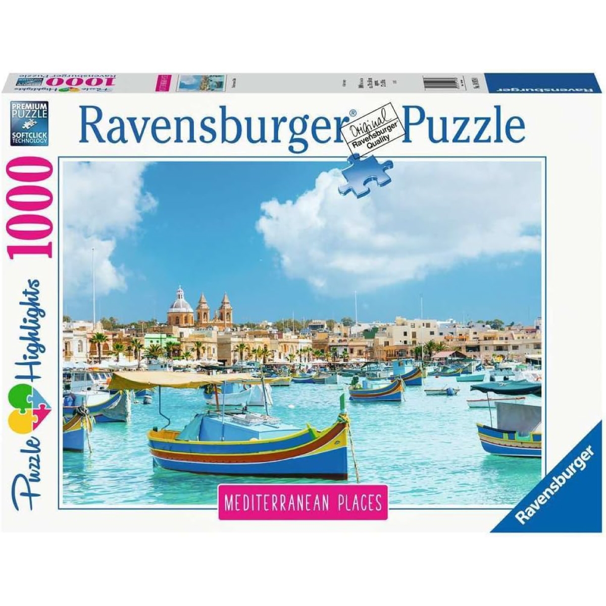 Ravensburger Puzzle Per Adulti, 1000 Pezzi, Mediterranean Places