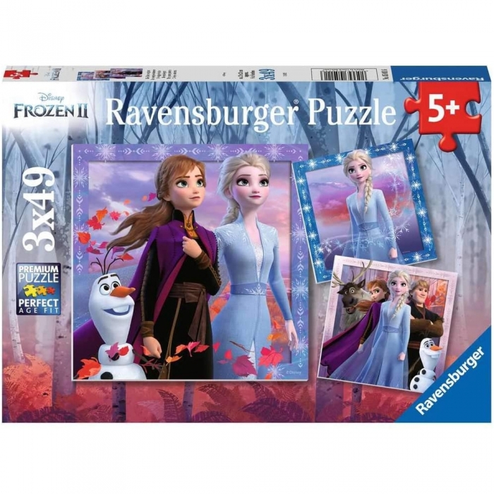 Ravensburger - Puzzle Frozen 2, Collezione 3x49, 3 Puzzle da 49 Pezzi, Età  Raccomandata 5+ Anni a 8,99 €