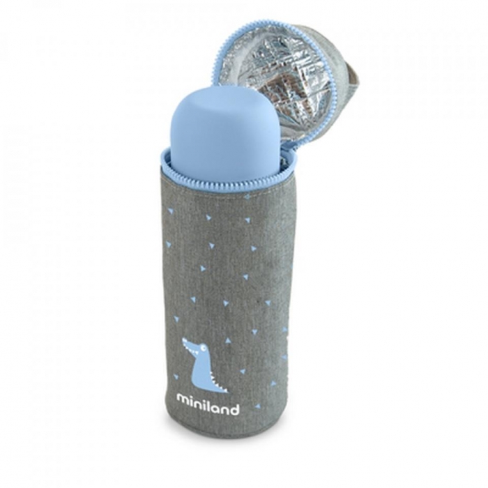 MINILAND Termibag Silky Azzurra - Borsa Isotermica Per Thermos E Biberon  350 Ml a 12,90 €