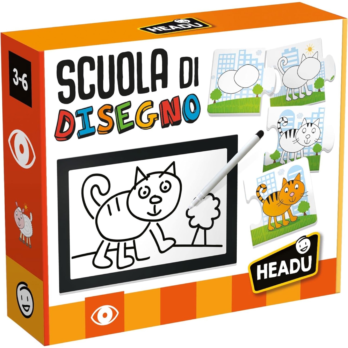 Set di puzzle in legno per bambini di 3-6 anni 30 pezzi di puzzle di carta  colorata, bambini e giocattoli educativi per bambini e bambini