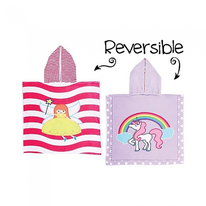 accappatoio poncho reversibile