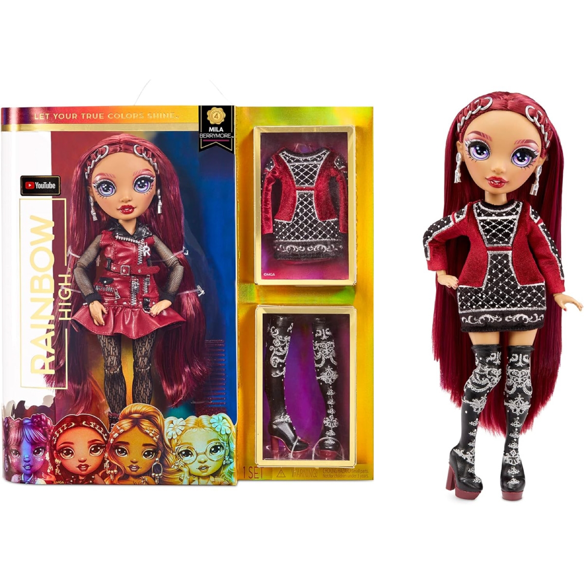 MGA ENTERTAINMENT Rainbow High Mila Berry More Fashion Doll 30cm Serie ...