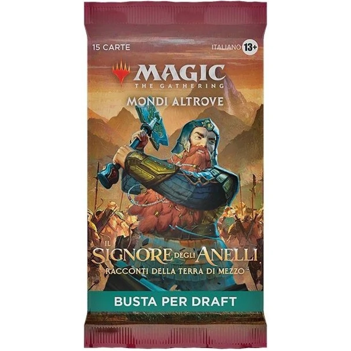 WIZARD OF THE COAST Magic The Gathering - Mondi Altrove - Busta Per Draft -  Il Signore Degli Anelli - Bustina Singola a 6,99 €