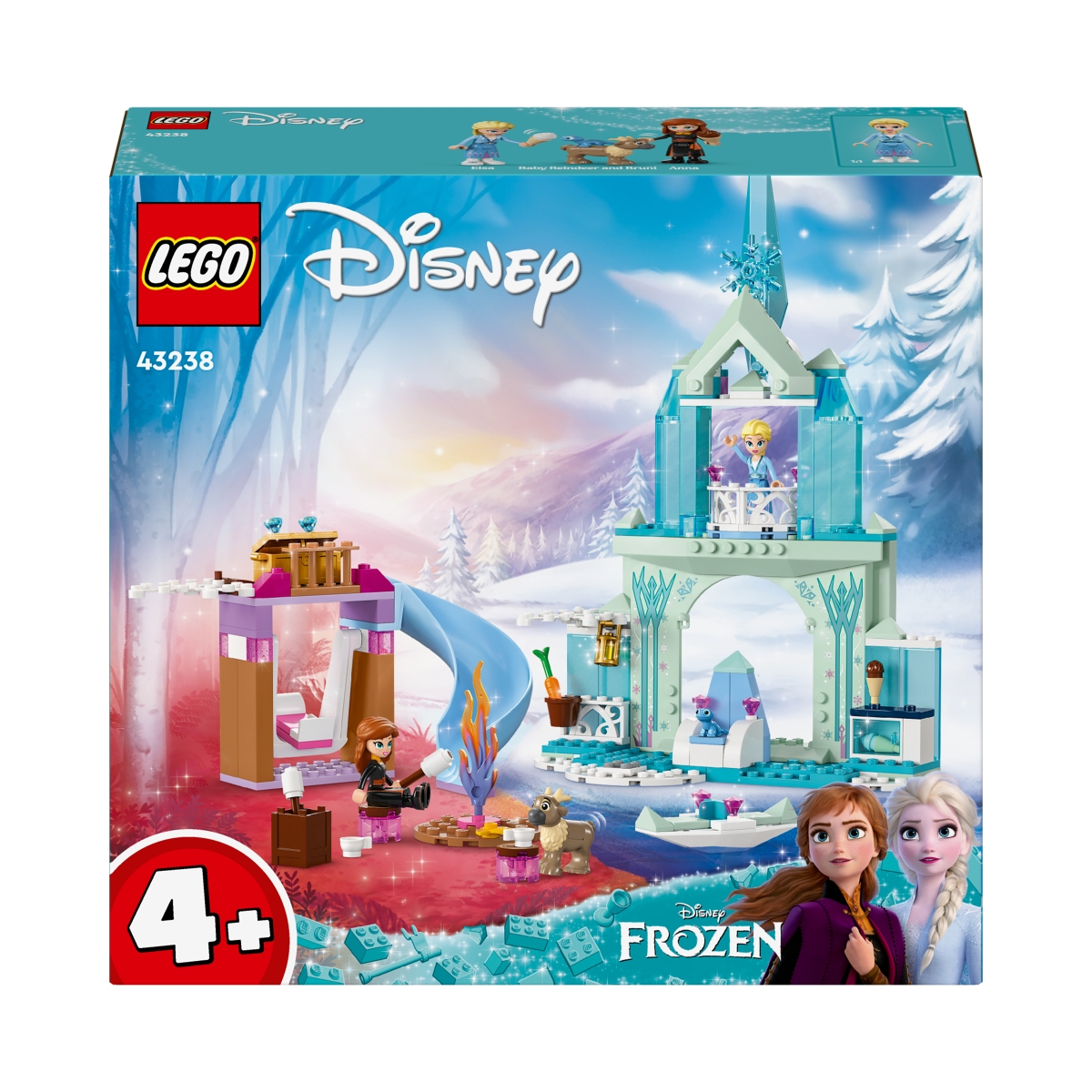 LEGO Disney Princess 43238 Castello di Ghiaccio di Elsa di Frozen Palazzo  delle Principesse con Minifigure