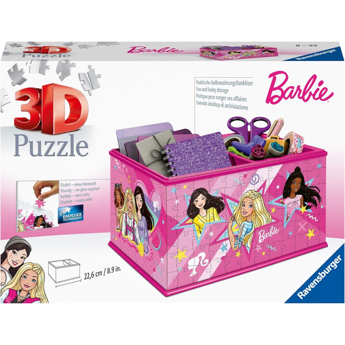 RAVENSBURGER Contenitore Portaoggetti Barbie - Puzzle 3d a 24,99 €