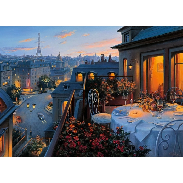 balcone a parigi - puzzle 1000 pezzi