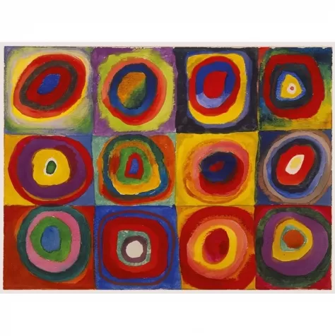 kandinsky: studio sul colore - puzzle 1500 pezzi