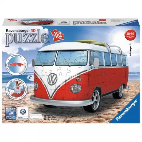 pulmino volkswagen - puzzle 3d 162 pezzi