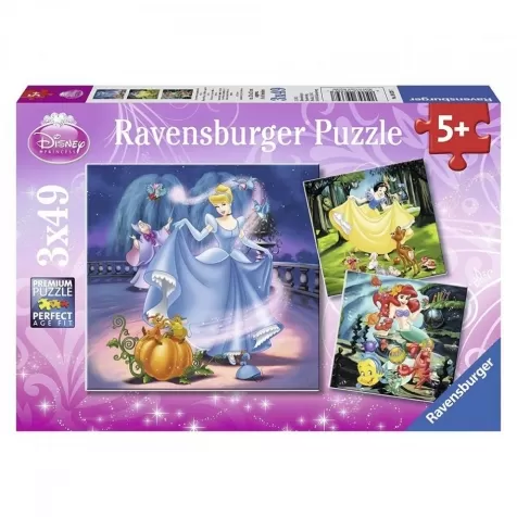 principesse disney - 3x49 pezzi