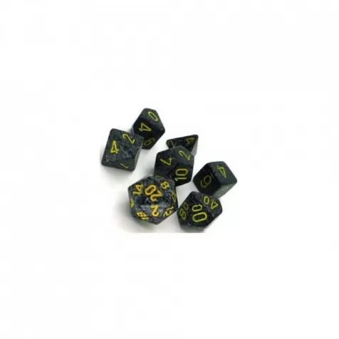 speckled urban camo grigio/giallo - set di 7 dadi poliedrici