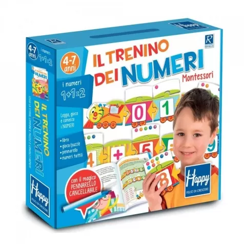 il trenino dei numeri montessori