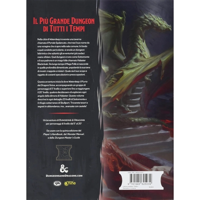 dungeons and dragons 5a ed. - waterdeep il dungeon del mago folle