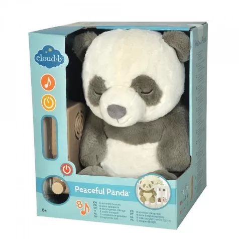 peaceful panda - panda peluche con 8 suoni tranquilli per bebe