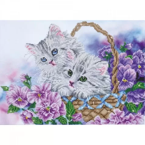 kittybasket - diamond dotz intermediate dd10.014 52x42cm