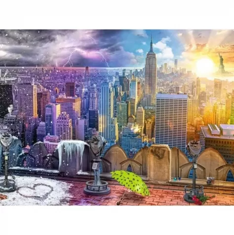 le stagioni di new york - puzzle 1500 pezzi