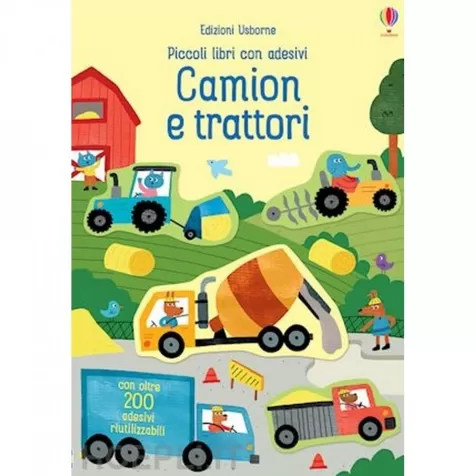 camion e trattori - piccoli libri con adesivi