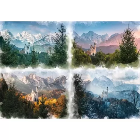 4 stagioni del castello delle fiabe - puzzle 18000 pezzi