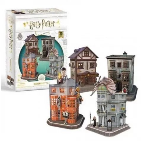 diagon alley - puzzle 3d 181 pezzi