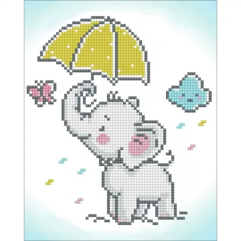 baby brollie - diamond dotz beginner dd3.028 23x25cm