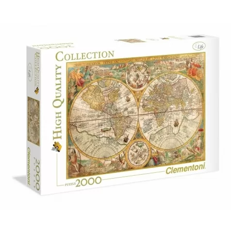 ancient map - puzzle 2000 pezzi high quality collection