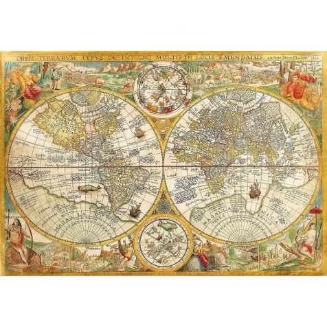 ancient map - puzzle 2000 pezzi high quality collection