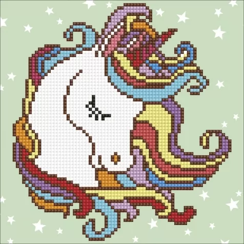 fun unicorn - diamond dotz beginner 49291 22x22cm