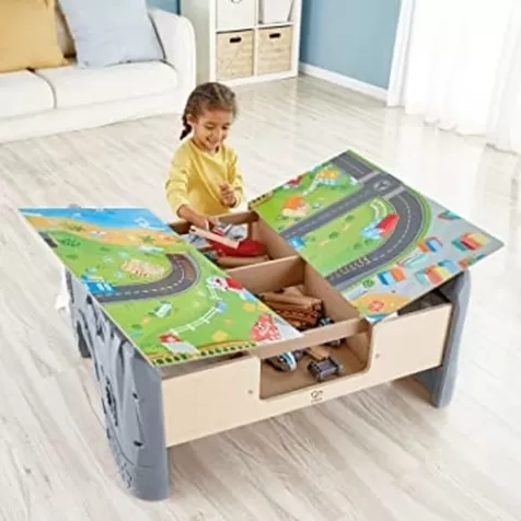 set ferroviario con tavolo da gioco 70 pezzi