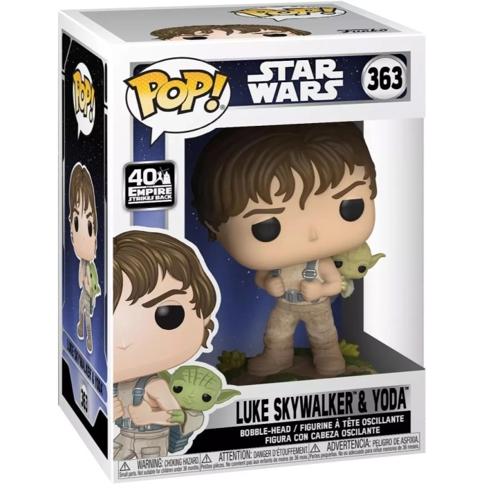 star wars - luke skywalker and yoda 9cm - funko pop 363