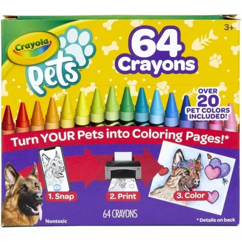 crayola pets - 64 pastelli a cera