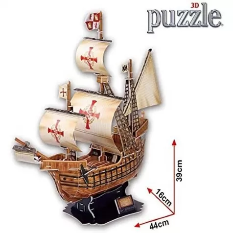 galeone santa maria - grande puzzle 3d 113 pezzi