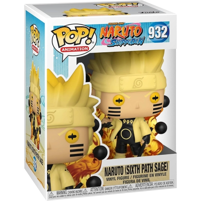 naruto - naruto six path sage 9cm - funko pop 932