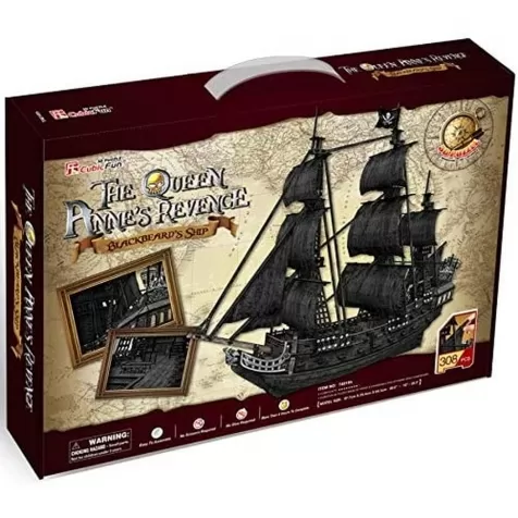 the queen anne's revenge - grande puzzle 3d 328 pezzi