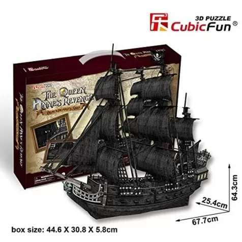 the queen anne's revenge - grande puzzle 3d 328 pezzi