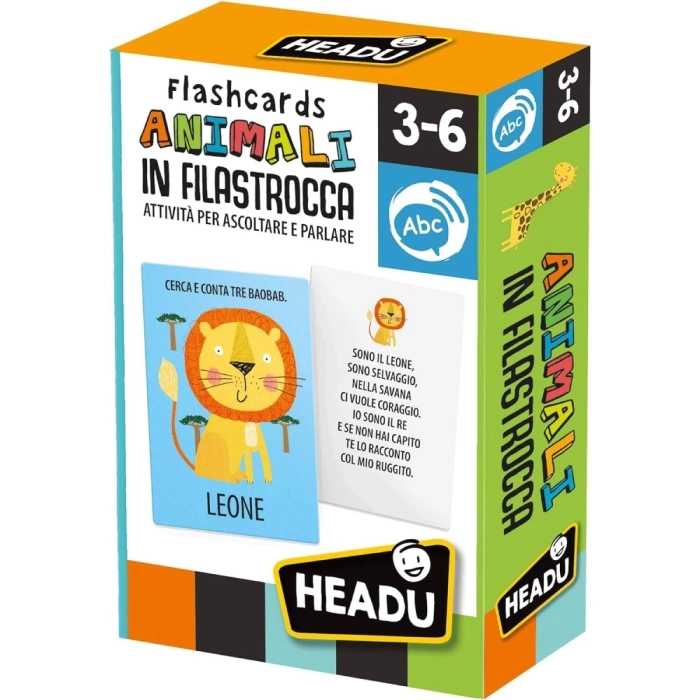 flashcard animali in filastrocca