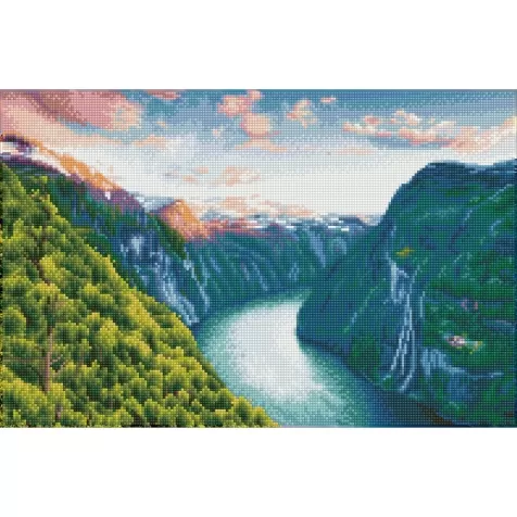 mighty river - diamond dotz squares dq10.009 52x34cm