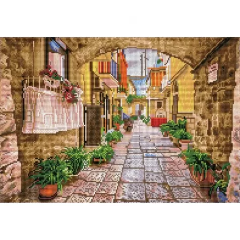 rustic street - diamond dotz squares dq10.010 52x36cm