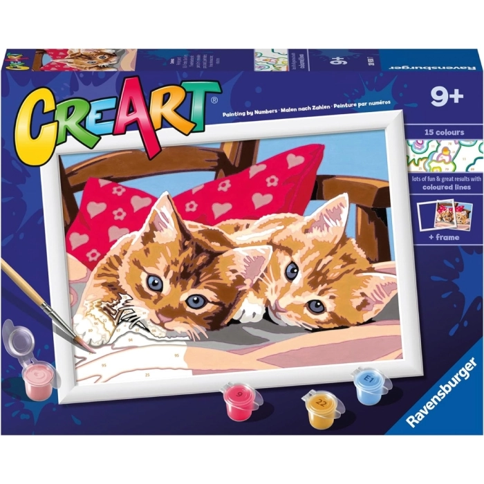 creart - gattini sul cuscino