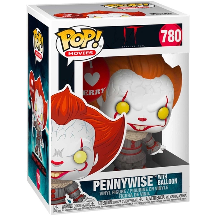 it - pennywise with balloon 9cm - funko pop 780