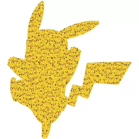 pikachu shaped - puzzle 727 pezzi silhouette