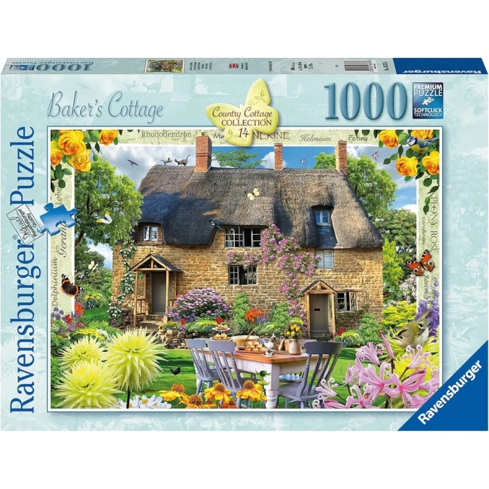 RAVENSBURGER La Casetta Del Fornaio - Puzzle 1000 Pezzi a 14,99 €