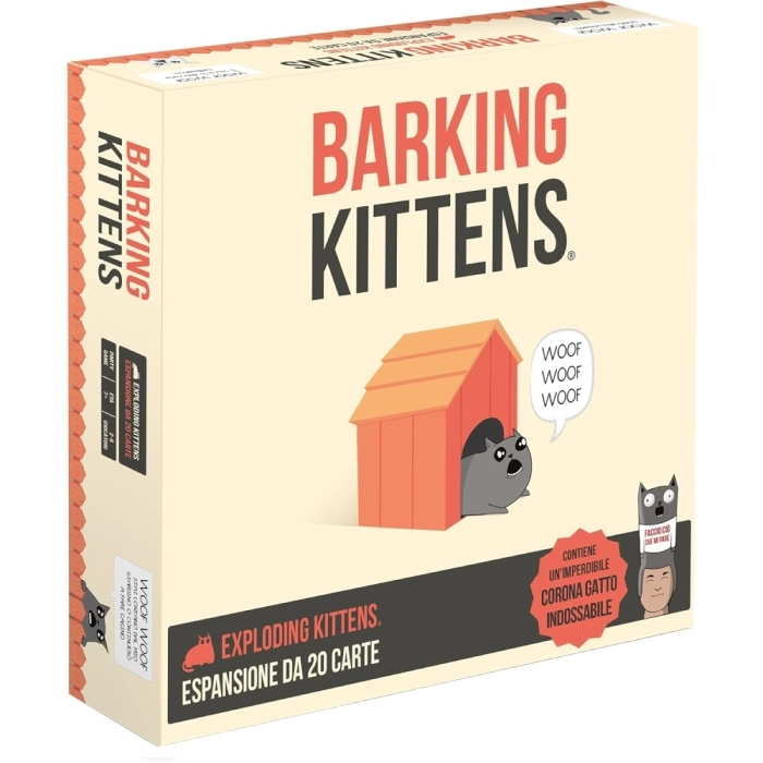 ASMODÈE Exploding Kittens - Barking Kittens - Espansione Da 20