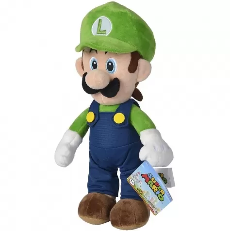 super mario - luigi peluche 30cm